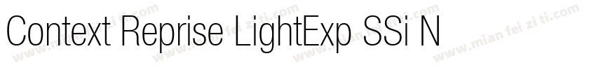 Context Reprise LightExp SSi Normal字体转换